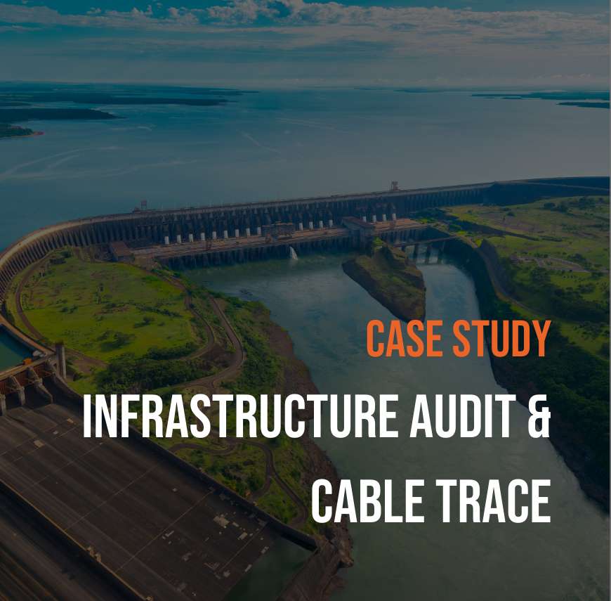 Data centre infrastructure audit and cable trace case study for clean energy innovator