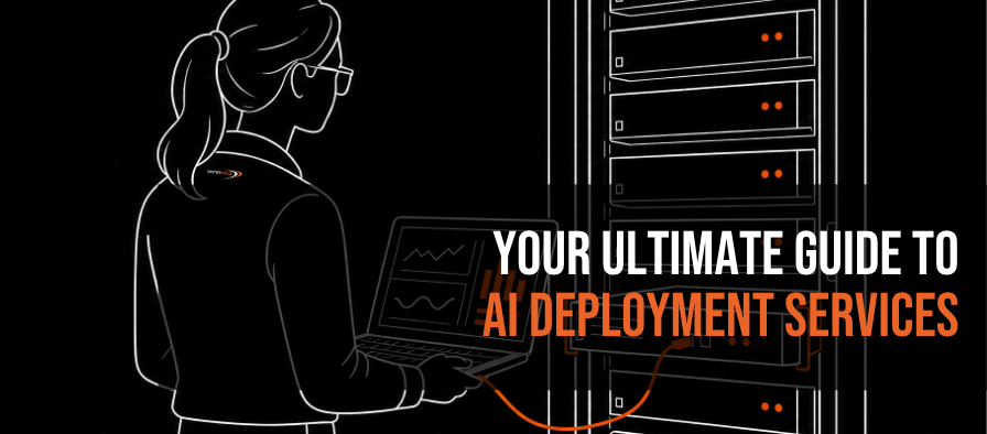 Technimove engineer working on high-density data centre infrastructure for AI and GPU deployment.